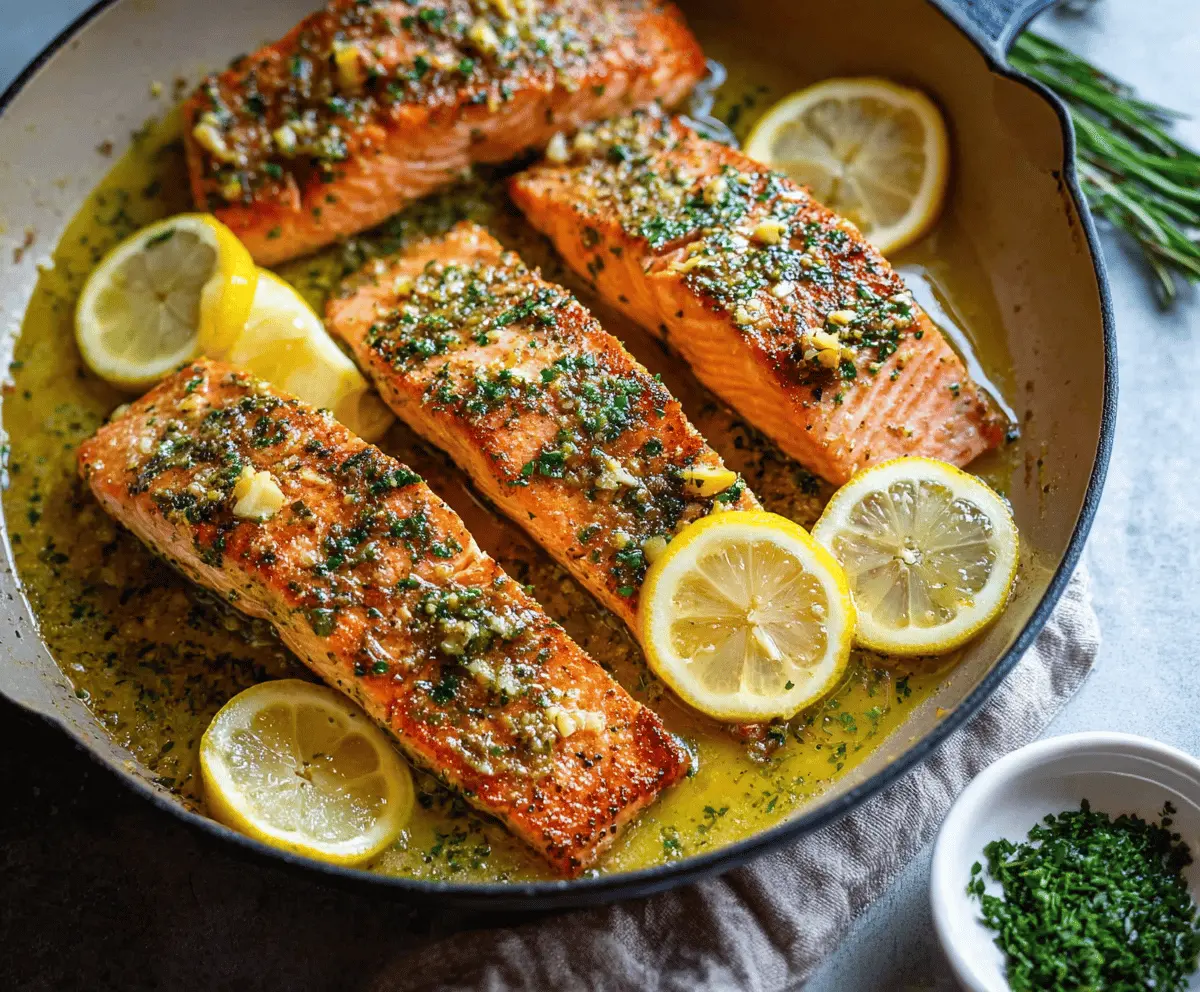 Easy Garlic Butter Lemon Salmon Recipe