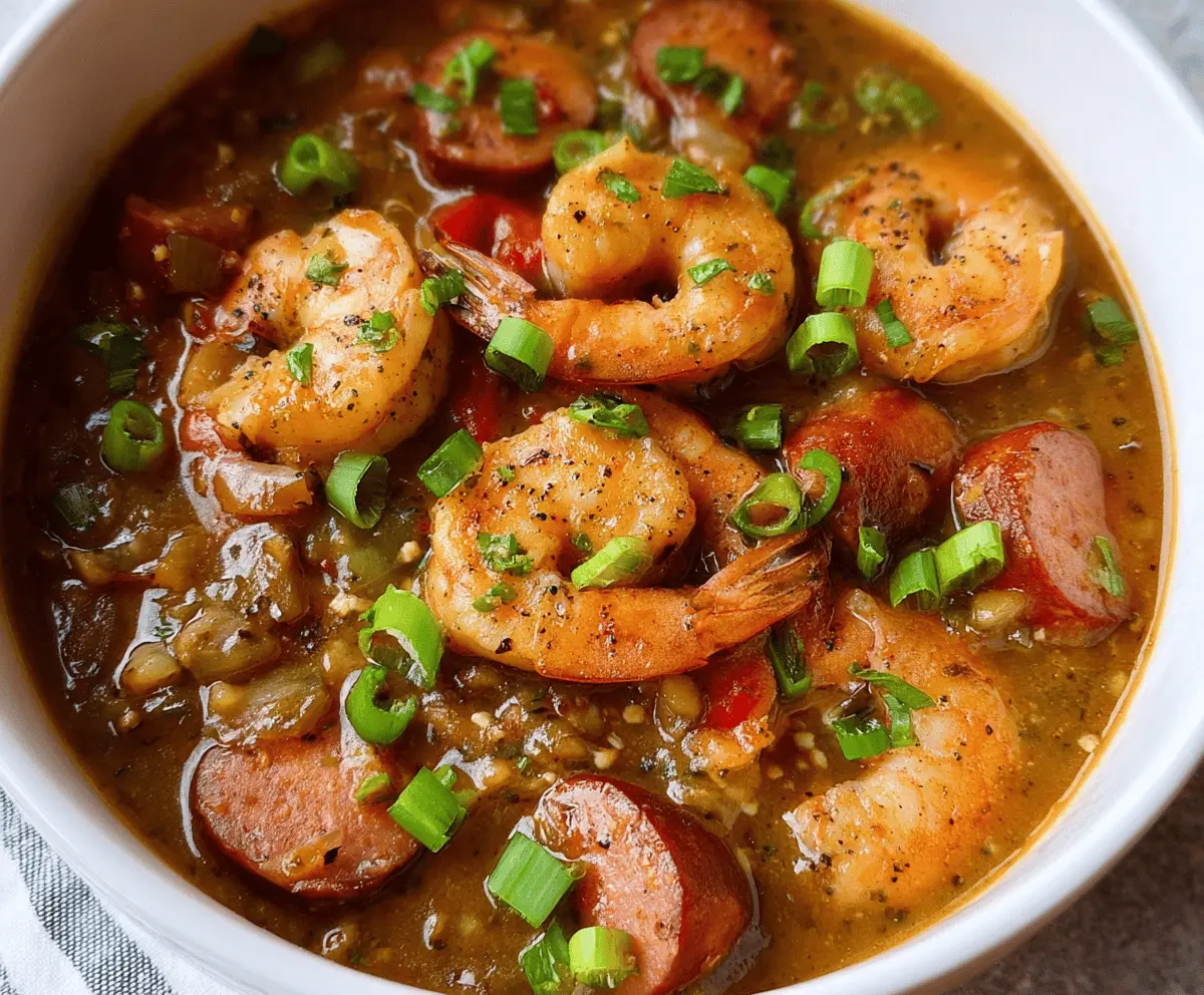 Easy Shrimp and Sausage Gumbo Recipe