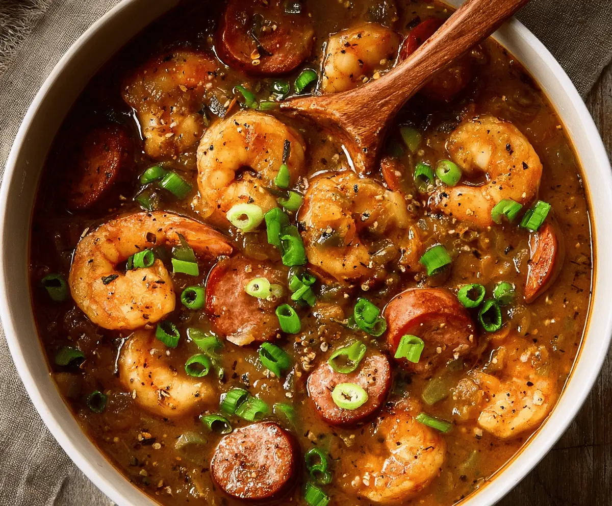 Easy Shrimp and Sausage Gumbo Recipe