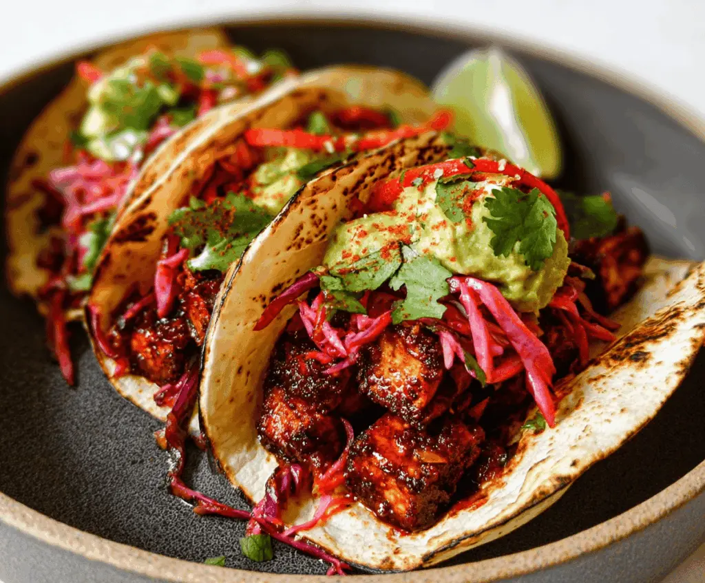 Easy Tofu Tacos with Fresh Salsa