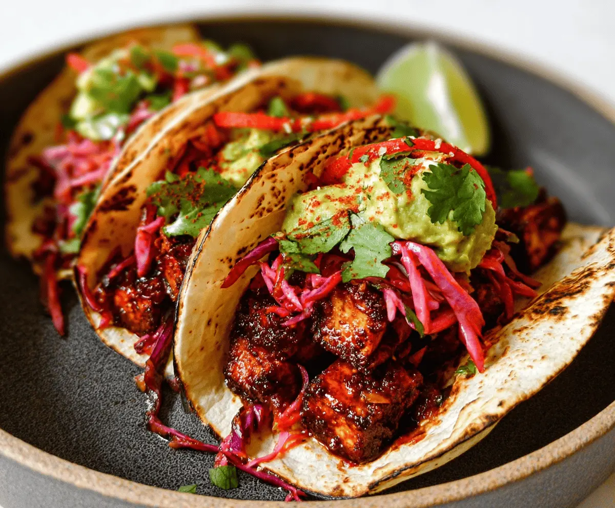 Easy Tofu Tacos with Fresh Salsa
