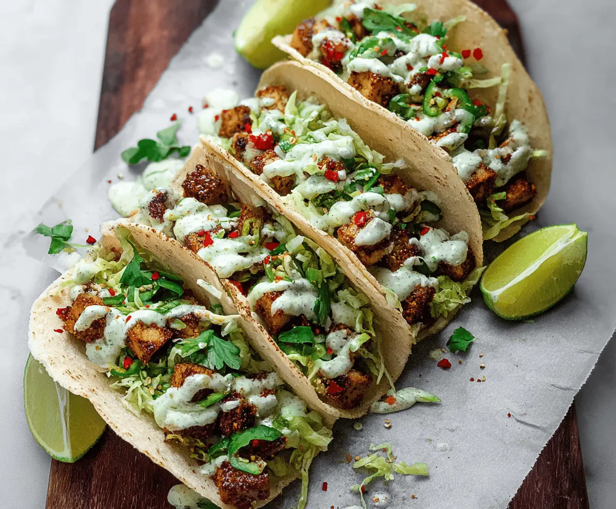 Easy Tofu Tacos with Fresh Salsa