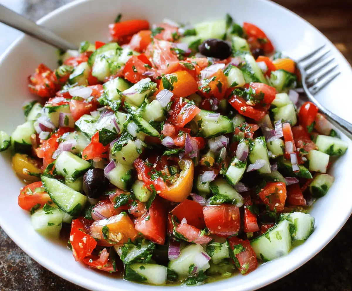 Fresh Mediterranean Salad Recipe for Summer