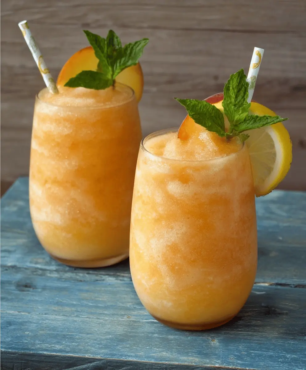 Refreshing Peach Lemonade Slush Recipe