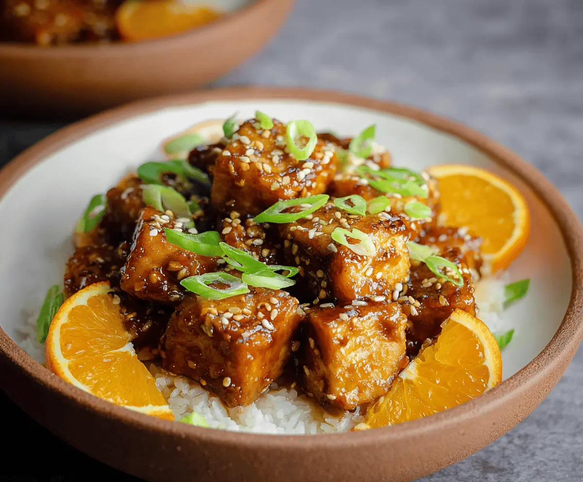 Easy Vegan Orange Tofu Recipe