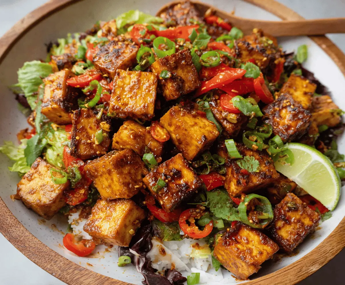 Crispy Chili Crunch Tofu Recipe