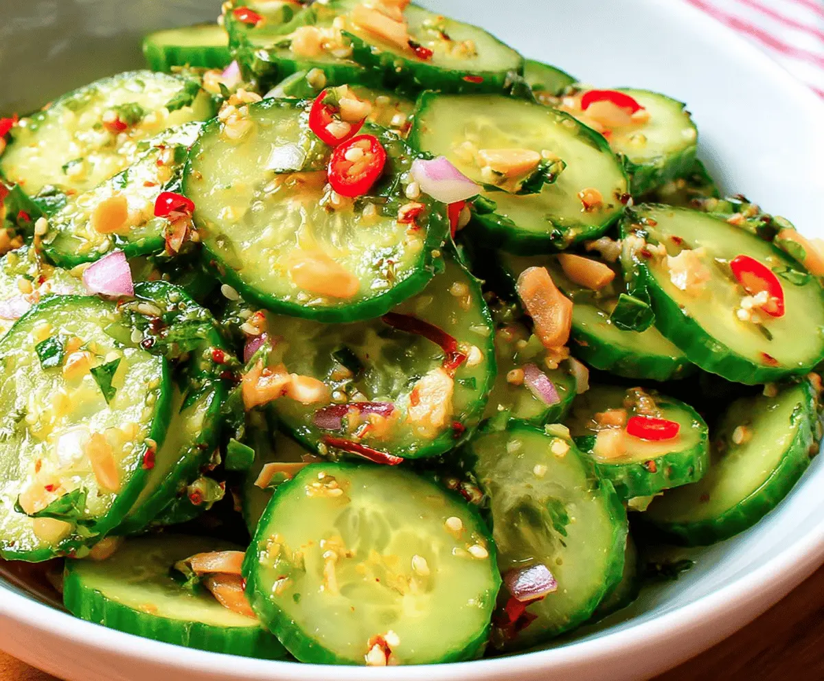 Fresh and Easy Thai Cucumber Salad Recipe