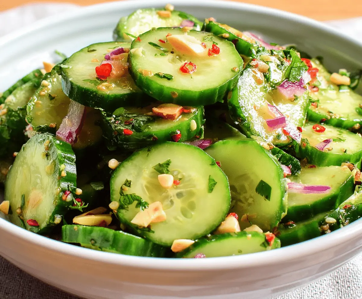 Fresh and Easy Thai Cucumber Salad Recipe