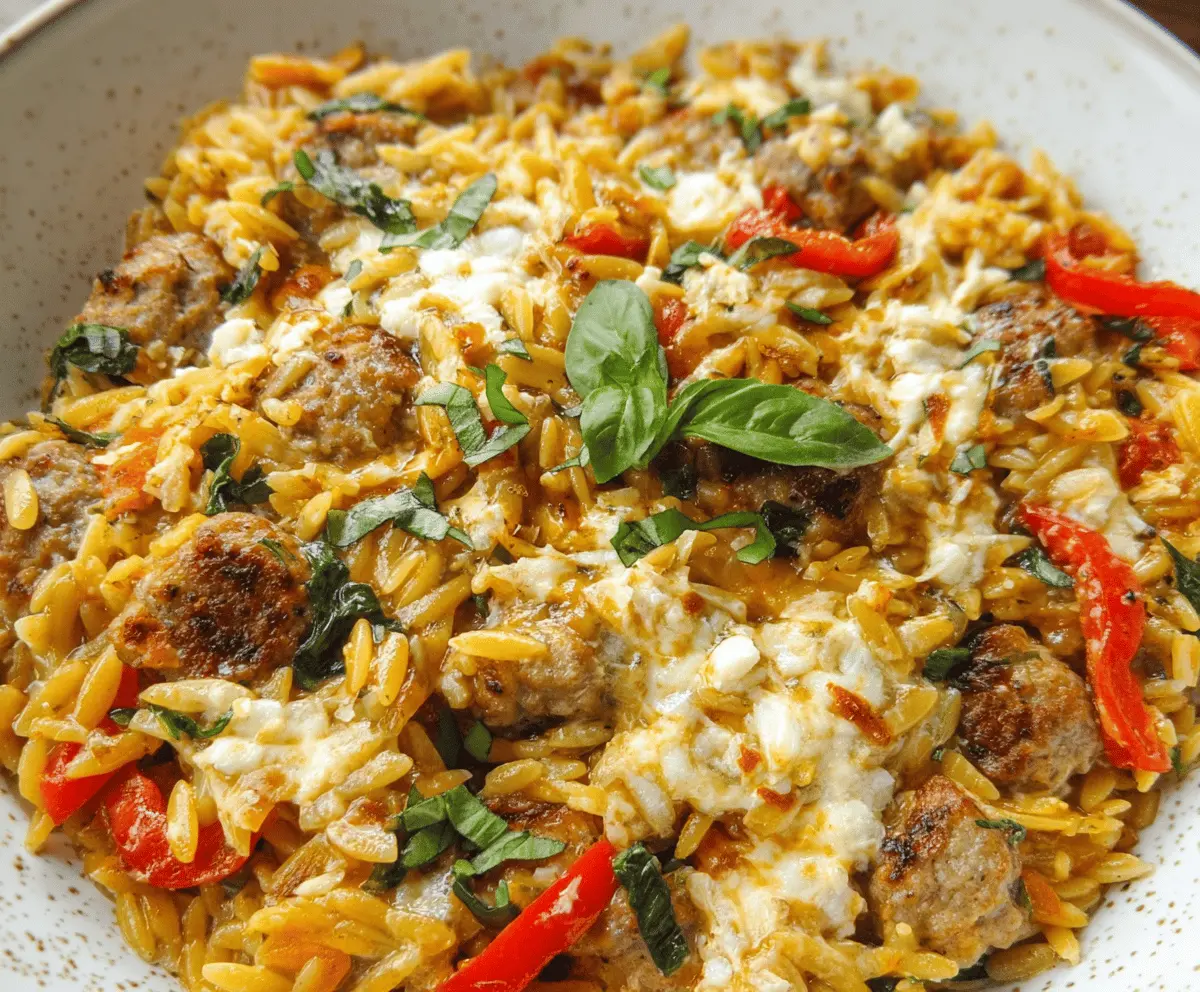 Italian Sausage Orzo