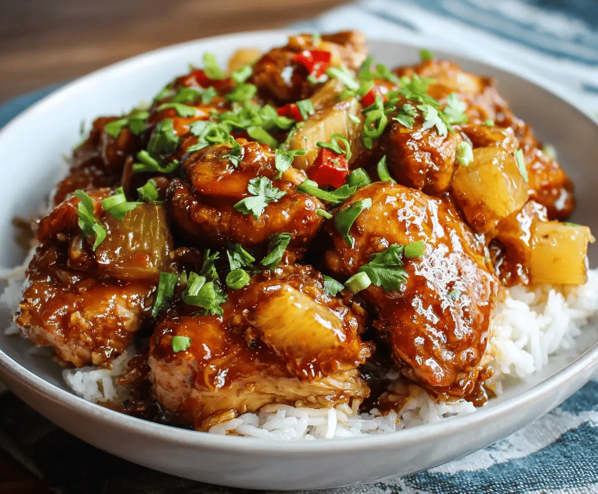 Sweet Hawaiian Crockpot Chicken Recipe