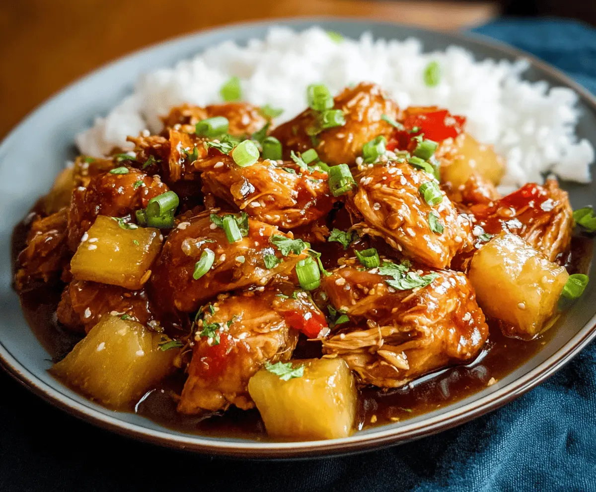 Sweet Hawaiian Crockpot Chicken Recipe