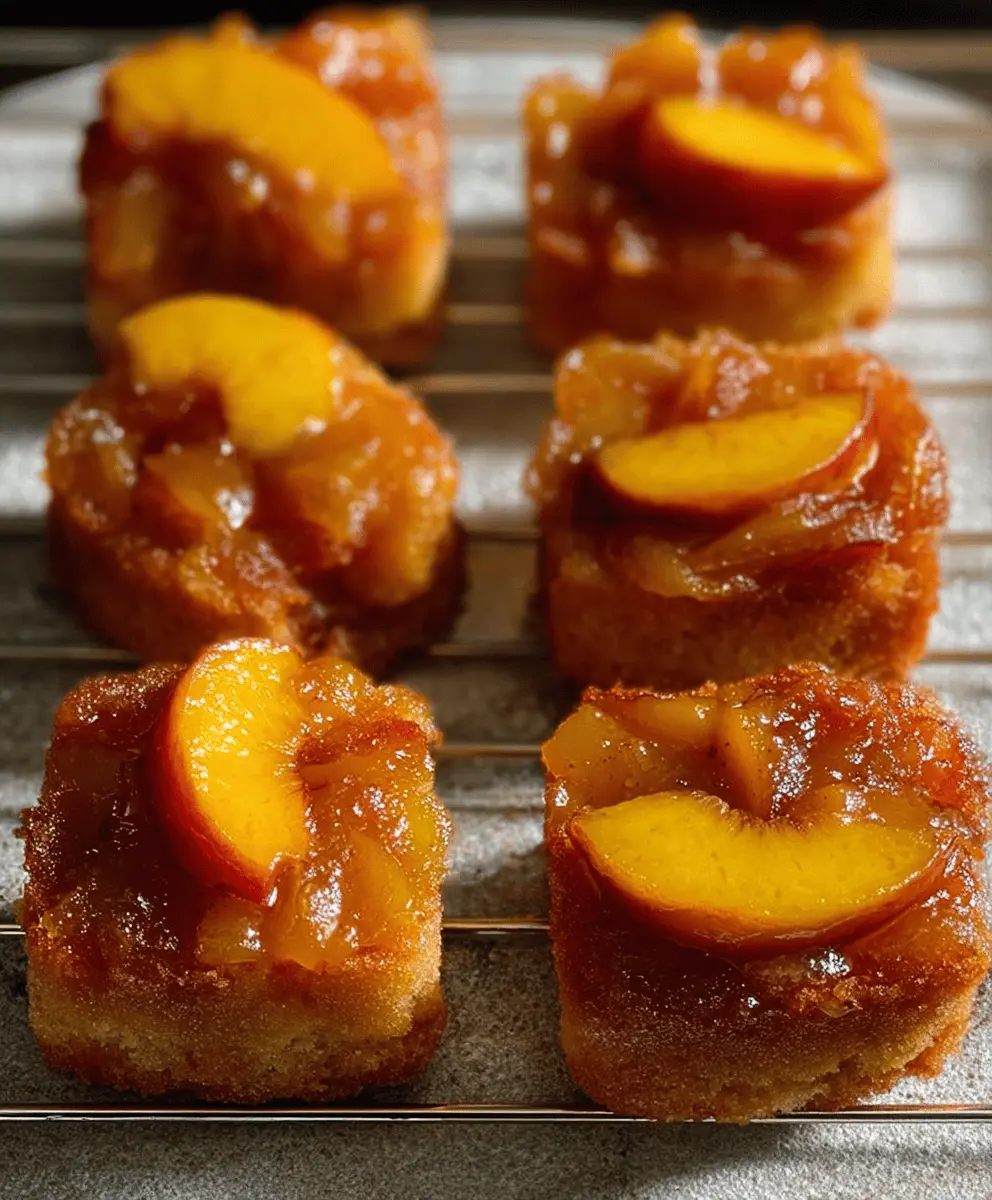 Peach Upside Down Mini Cakes