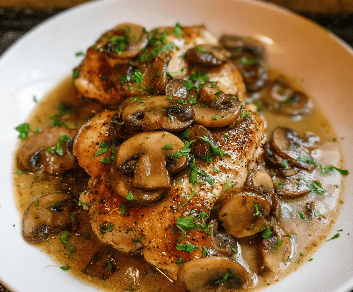 Slow Cooker Chicken Marsala