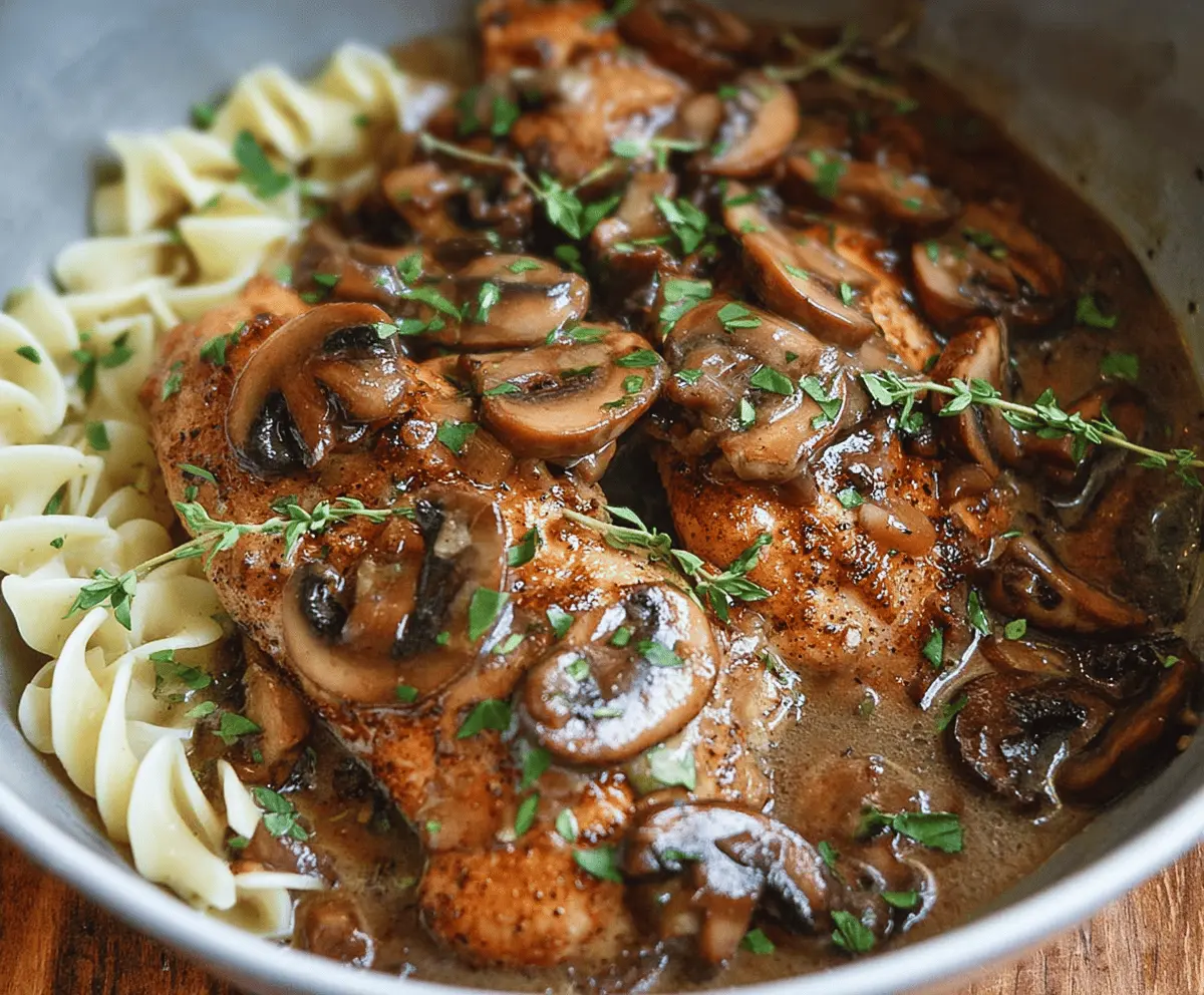 Slow Cooker Chicken Marsala