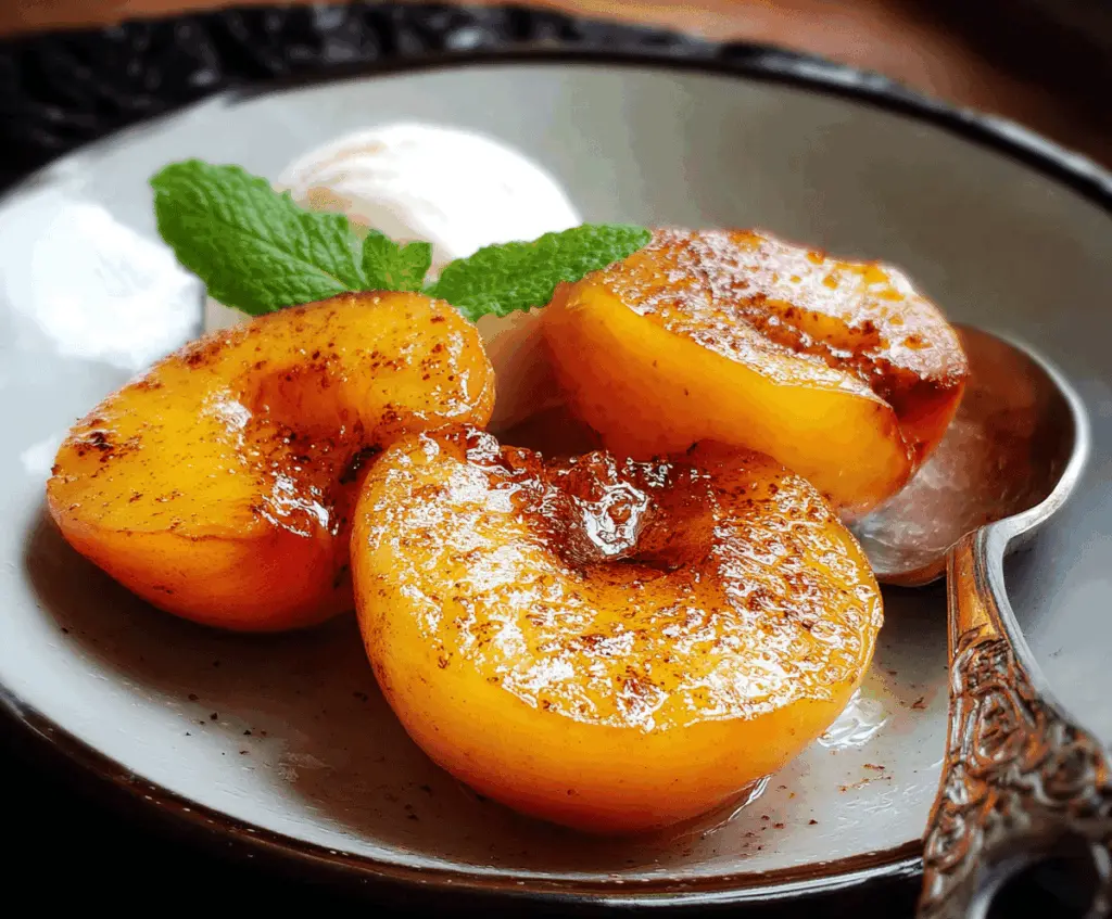 Pan Fried Peaches