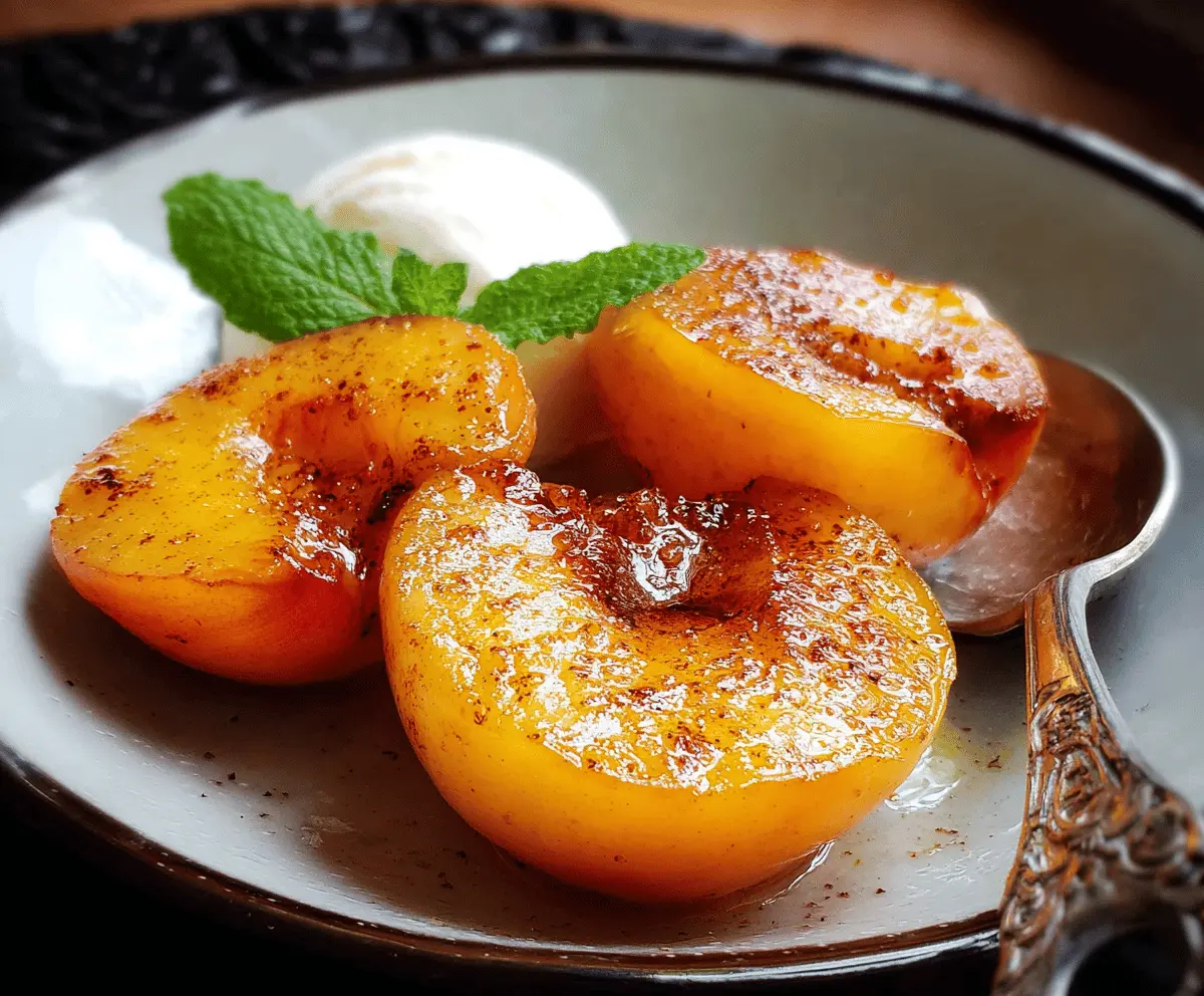 Pan Fried Peaches