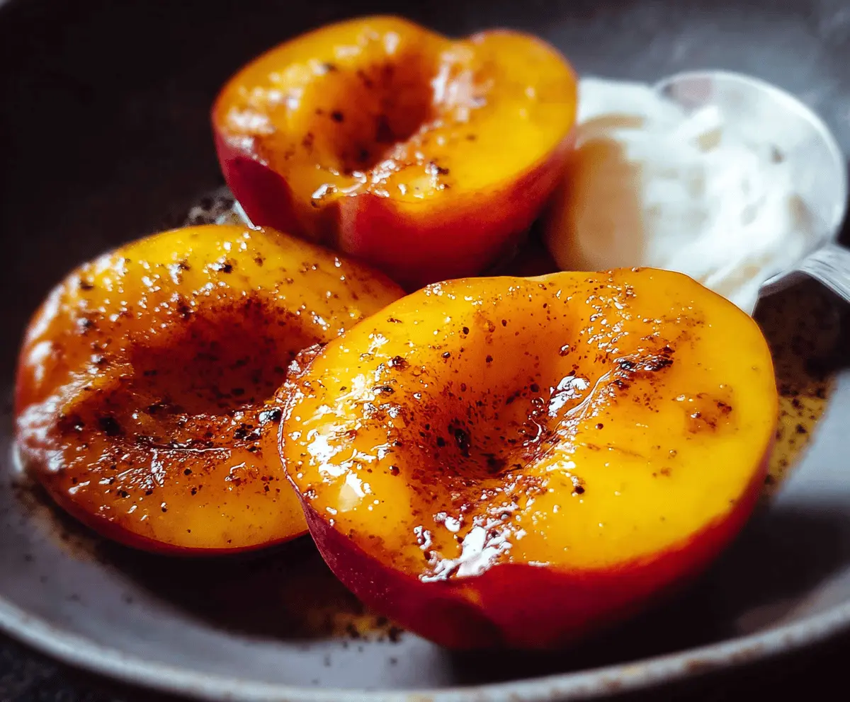 Pan Fried Peaches