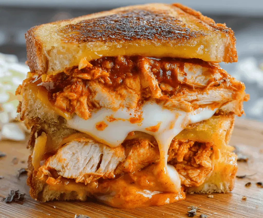 Buffalo Chicken Grilled Cheese Sandwich