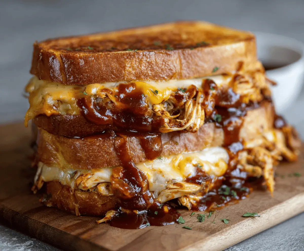 Bbq Chicken Grilled Cheese