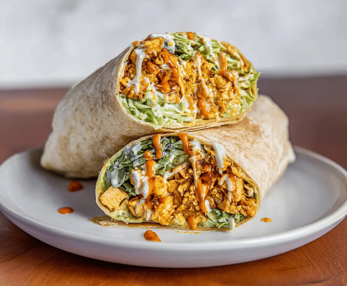Buffalo Tofu Wrap
