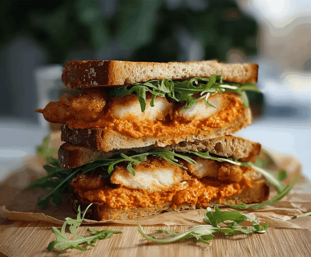 Crunchy Chicken Romesco Sandwich