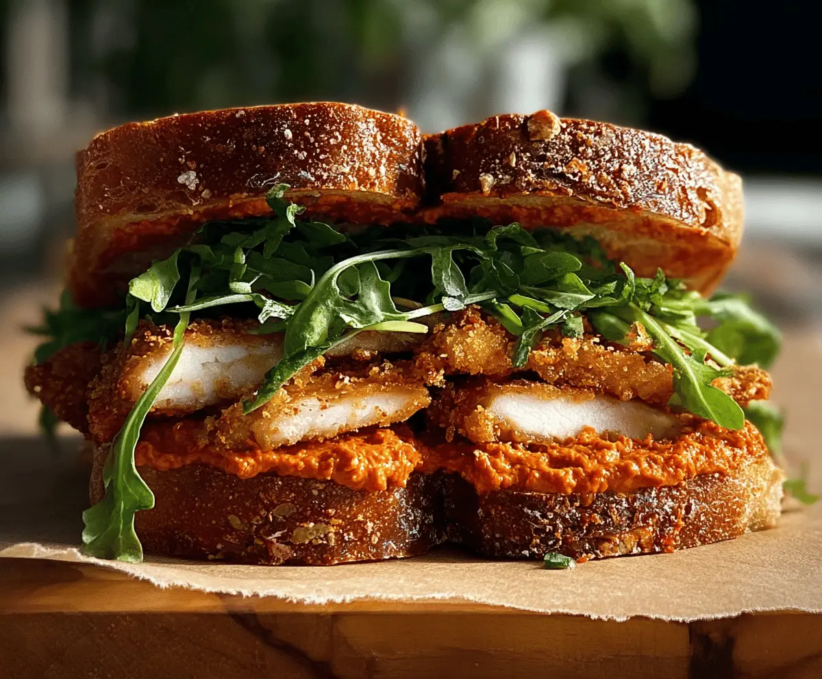 Crunchy Chicken Romesco Sandwich 