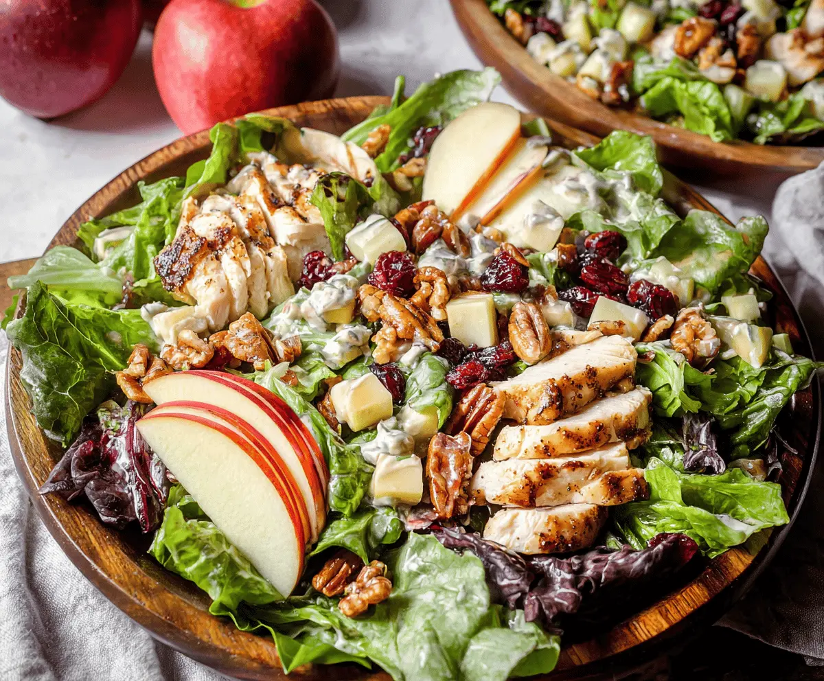 Apple pecan chicken salad