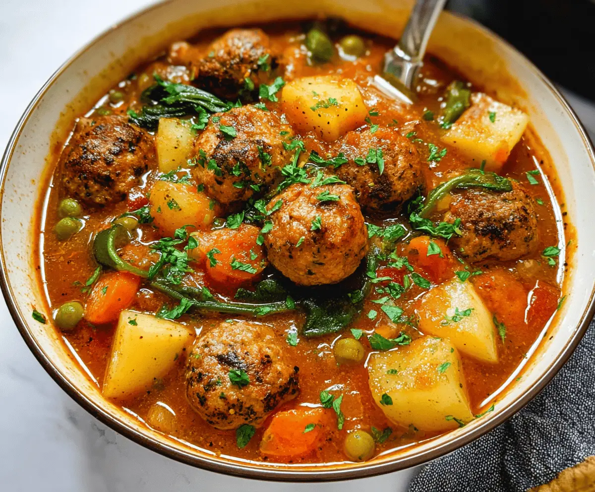 One-Pot Meatball Stew