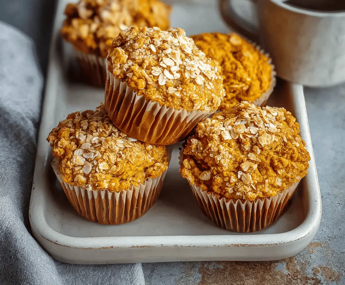 Pumpkin Oatmeal Muffins