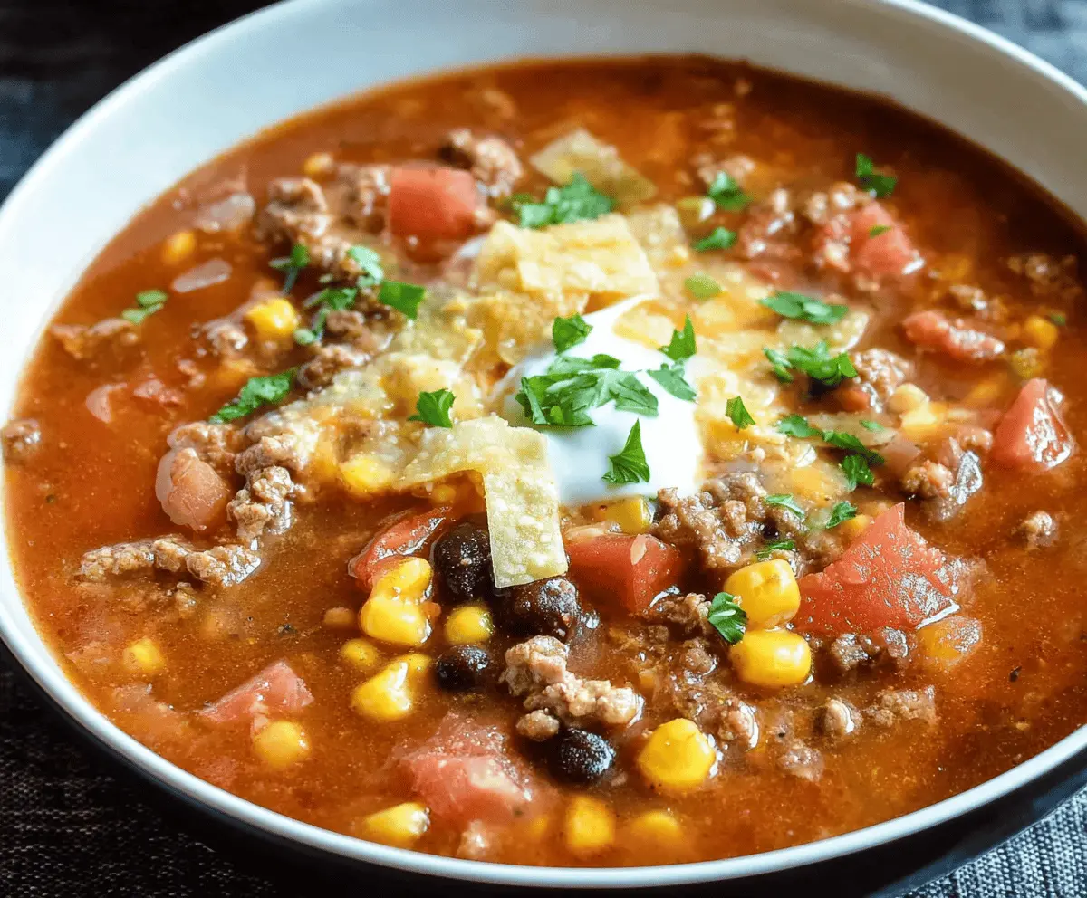 Slow Cooker Taco Soup