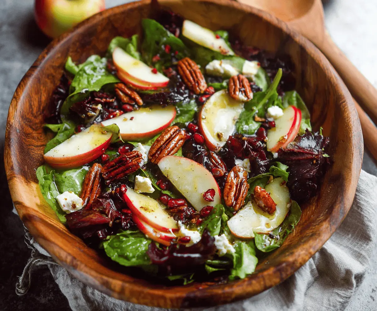TikTok Apple Goat Cheese Pecan Salad