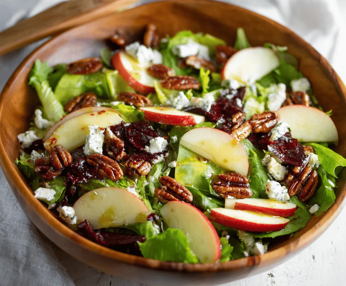 TikTok Apple Goat Cheese Pecan Salad