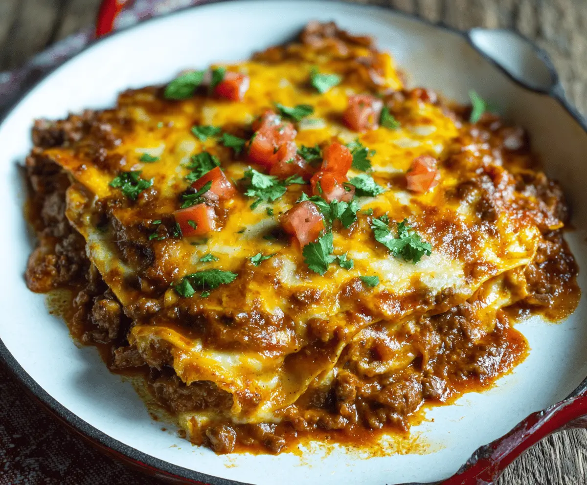 Easy Beef Enchilada Casserole Recipe for Family Meals